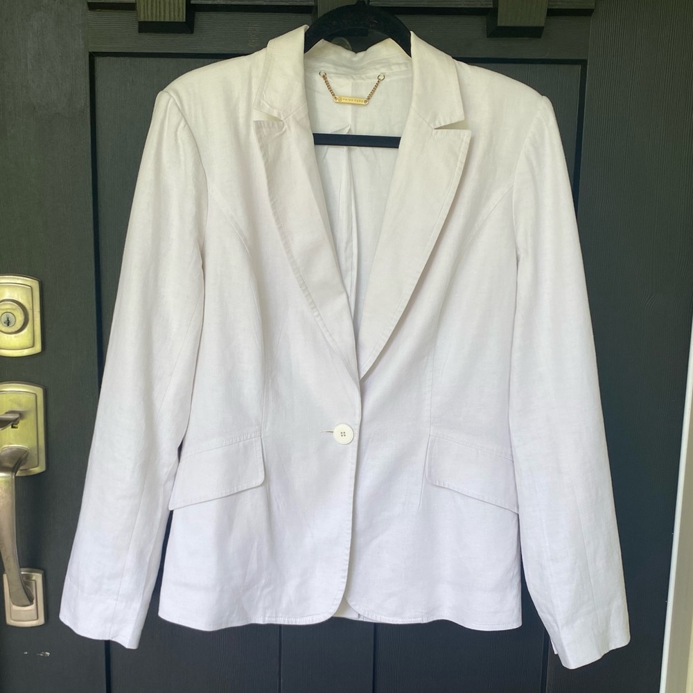 TRINA TURK Cotton Linen Blazer — Size 8